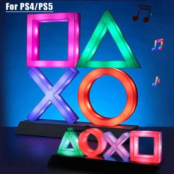 2020 Nou pentru PS4/PS5 Control Vocal Pictograma Jocului de Lumini pentru Playstation Jucător Joc de Colorat Iluminat Bun Cadou de Crăciun
