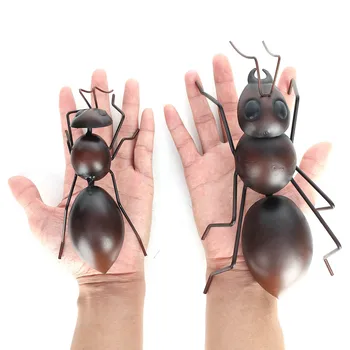 1buc Metal Ant Creative Sculptura Agățat de Perete Ant Ornamente Personalitate Figurina Cadou Grădină în aer liber, Decor Acasă Meserii Decor