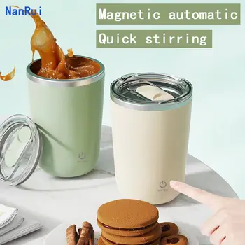 Portabil Magnetic Auto Amestecand Cani De Cafea Din Oțel Inoxidabil Rezistent La Apa Termală Cana De Cafea Cu Gheață Cani De Lapte Proteine Mini Blender